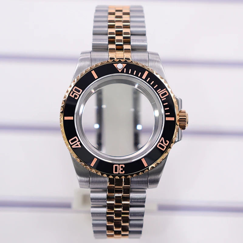 40mm Watch Case For NH35 NH34 NH36 NH70/Miyota8215/Eta2824 PT5000 Slide Buckle