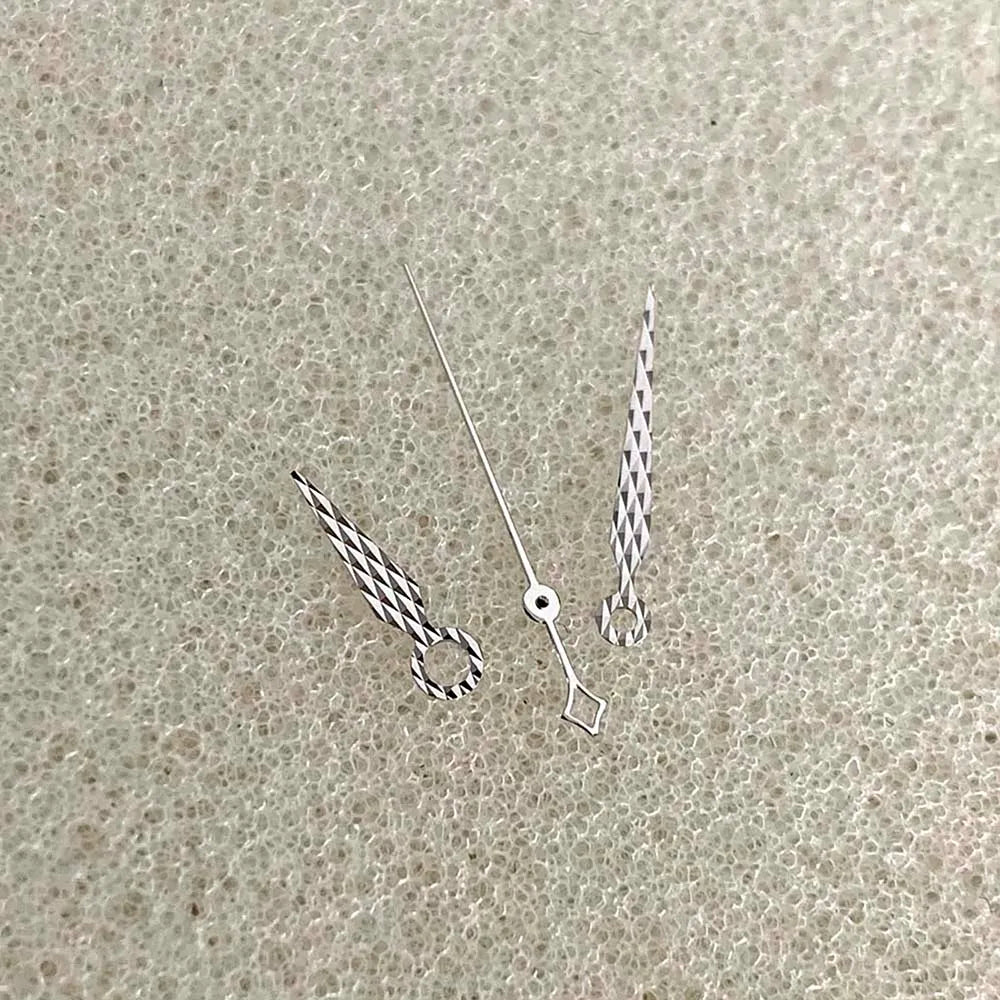 Gold/Silver Watch Hands Diamond/Twill Pattern for NH34/NH35/NH36/4R/7S Movement