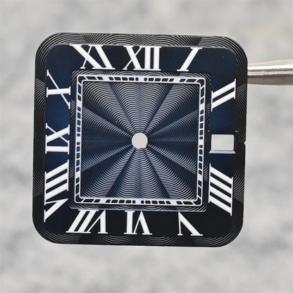38mm 316L Stainless Steel Square Watch  Case Set for NH36 4R36 Movement