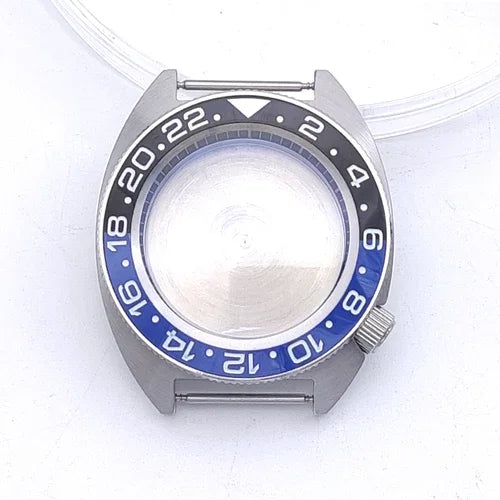 40mm Watch Case with Ceramic Bezel Shadow Ring Sapphire Crystal for NH35/NH36/4R