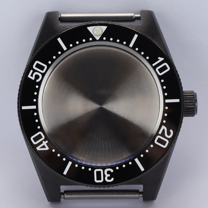 40mm Diver Watch Case Sapphire Glass with Bezel For NH35 NH36 NH34 NH38 4R36