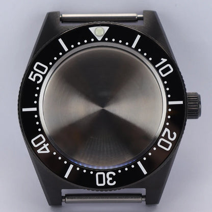 40mm Diver Watch Case Sapphire Glass with Bezel For NH35 NH36 NH34 NH38 4R36