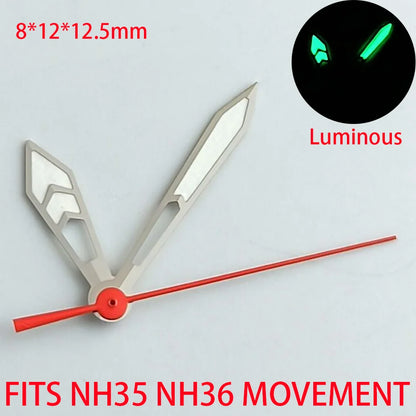 Watch Accessories Pointer NH 35 NH36 Hands Green/Blue Super Luminous Suitable For NH 35 NH36 Movement