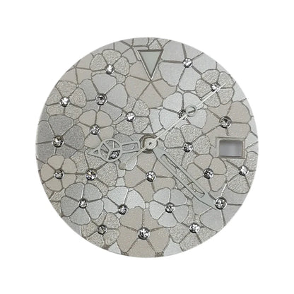 28.5mm Flower Texture with Skeleton Hands Watch Dial for NH35/NH36/4R/7S