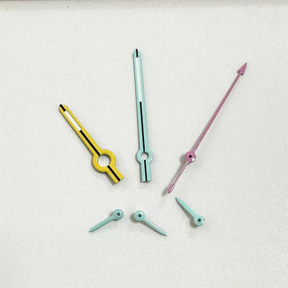 6 Pins Watch Hands Fit for VK63 Quartz Movement Replacement Green Luminous