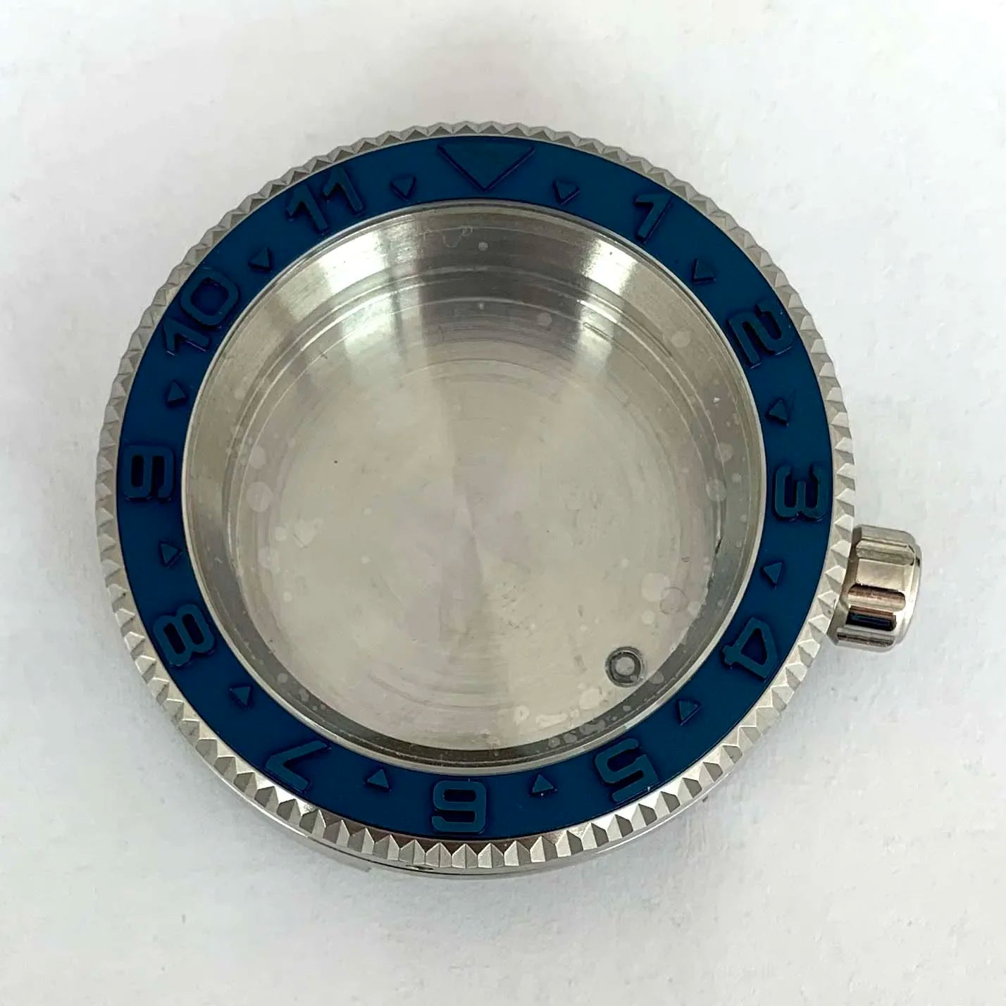 42MM Watch Case Steel Cylinder Case with Sapphire Crystal for NH35/NH36/4R/7S