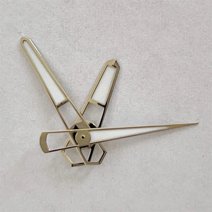Green Luminous Watch Hands 3 Pins Silver/Gold/Rose for NH35 NH36 4R 7S Movement