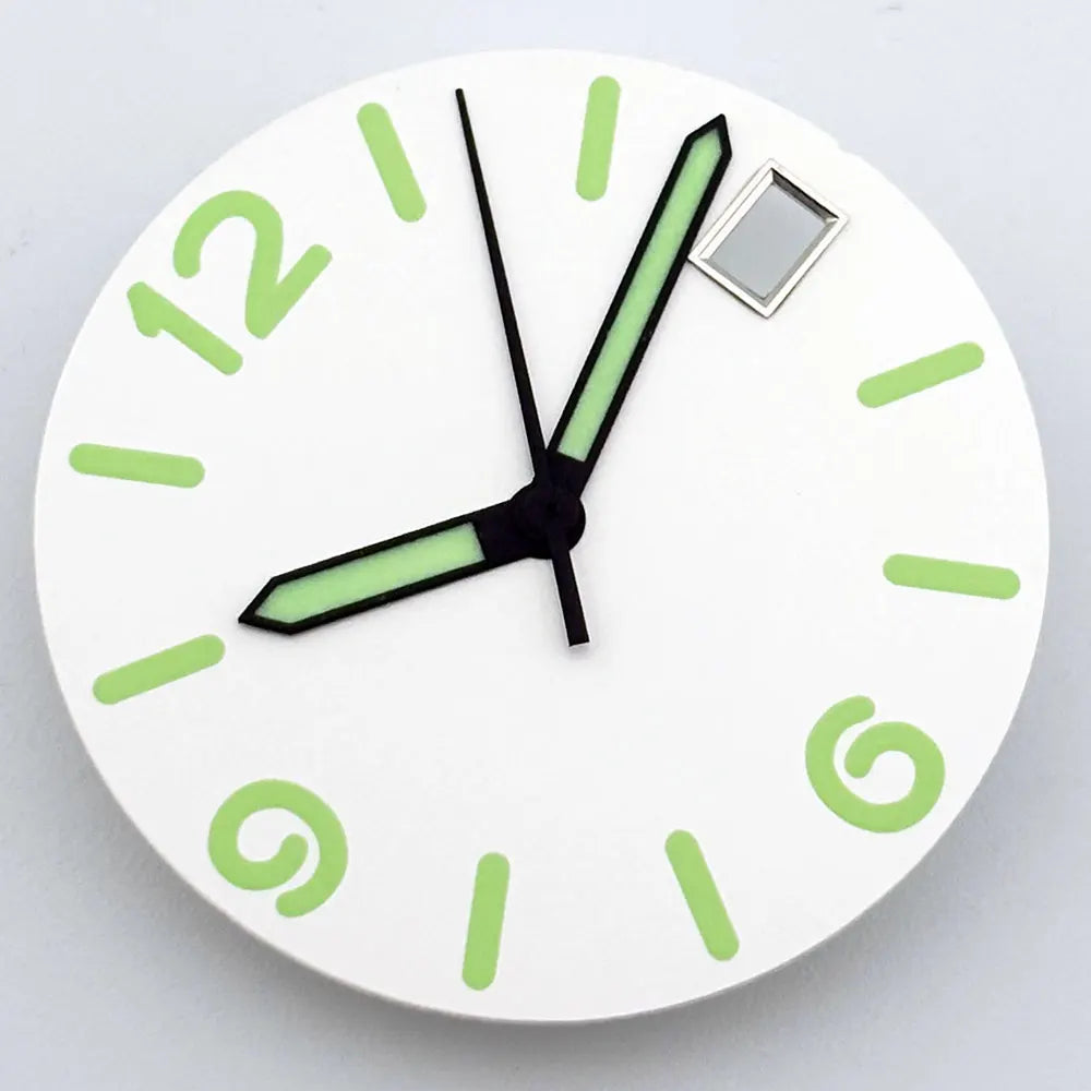 Multicolor Font 28.5mm Watch Dial C3 Green Luminous for NH35 NH36 Movement