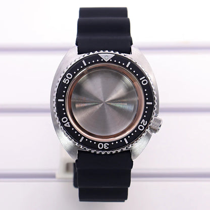 45mm Steel Watch Case Sapphire Glass For Mod skx big Abalone NH35 NH36 NH38