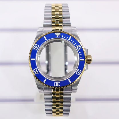 40mm Watch Case Sapphire Glass For Nh35 Nh34 Nh36 Nh72 2824 Miyota 8215 SUB GMT