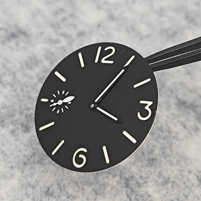 34.5mm Watch Dial with Watch Hands(Green Luminous) for ETA6497/ ST3600 Movement