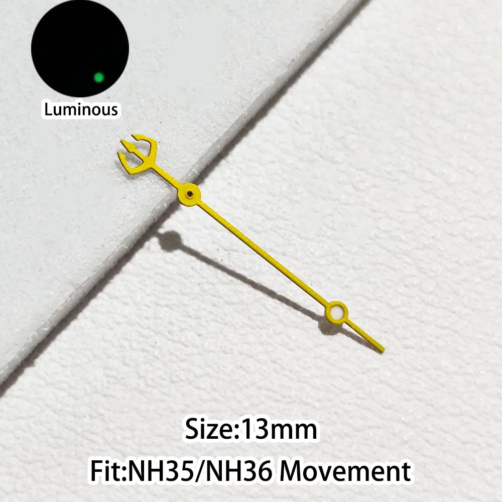 Green/Blue Green Luminous Watch Hands Fit NH35 NH36 Personalized Second Hand