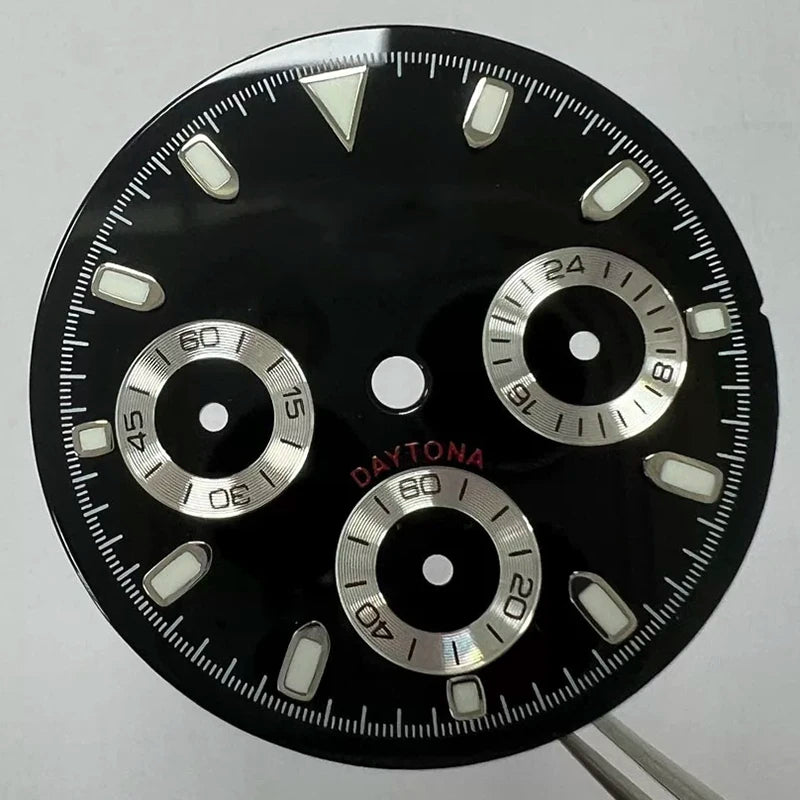 29.5mm VK63 Dial S Logo Dial Suitable For NH35/NH36 Movement Vertical Lines
