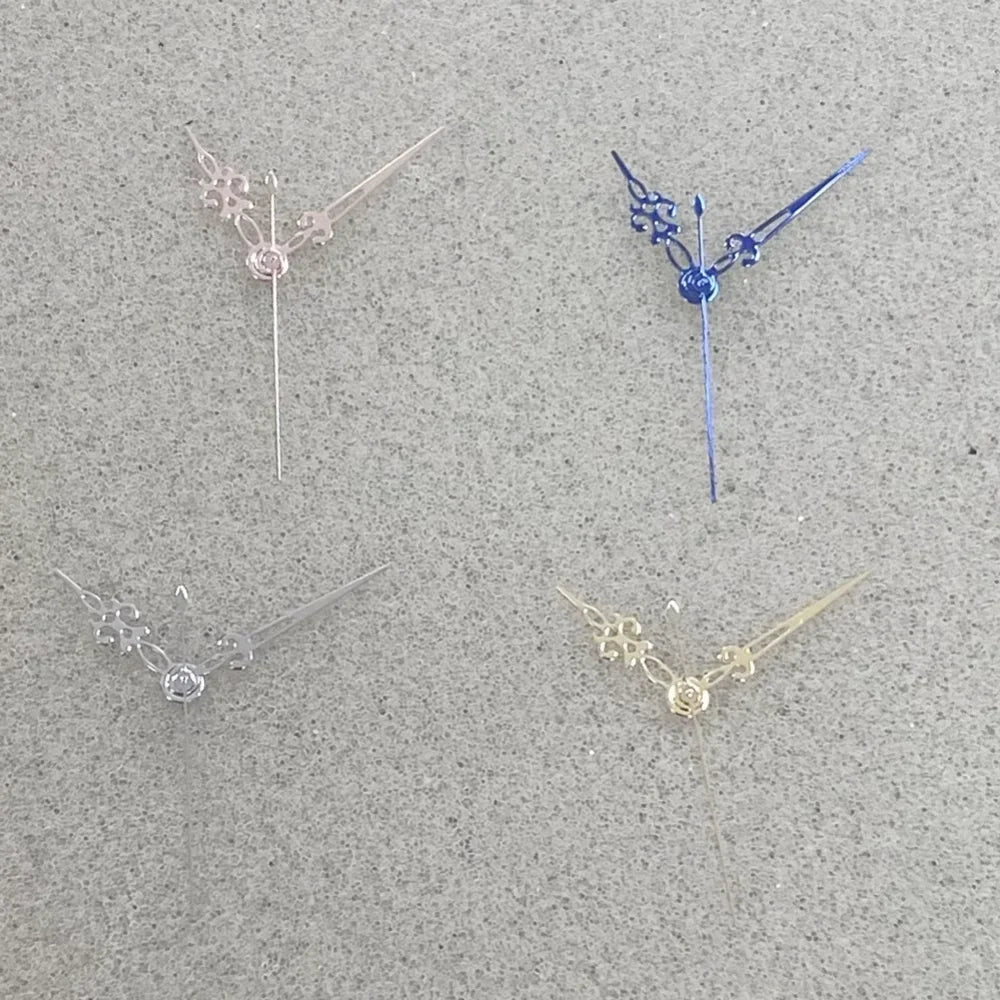 75	Snowflake Shape Gold Rose Blue Silver Trim Watch Hands for NH35 NH36 4R 7S