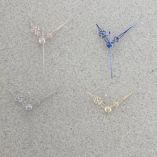 75	Snowflake Shape Gold Rose Blue Silver Trim Watch Hands for NH35 NH36 4R 7S