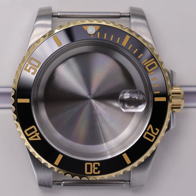 40mm Steel Watch Case For Nh35 Nh34 Nh36 Eta2824 Miyota8215 28.5mm Dial Deepsea