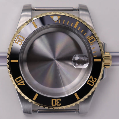 40mm Steel Watch Case For Nh35 Nh34 Nh36 Eta2824 Miyota8215 28.5mm Dial Deepsea