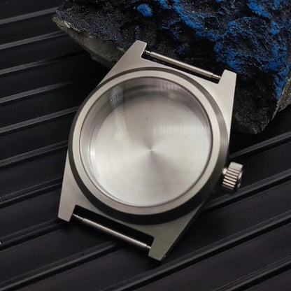 3ATM 38MM Watch Case Brushed Stainless Steel Case with Sapphire Glass for NH35