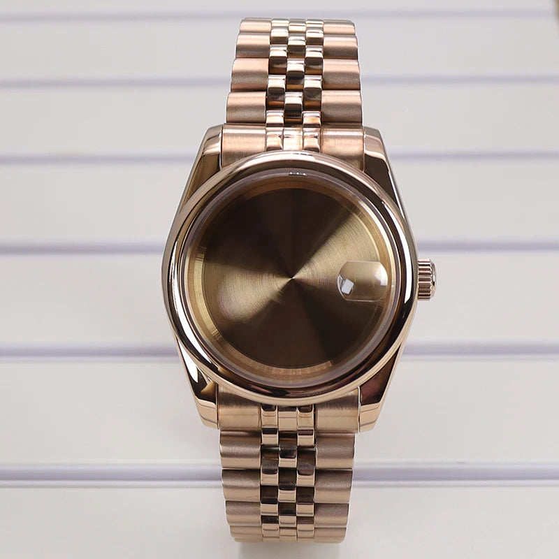 36/39mm Watch Cases Sapphire Glass For NH34 NH35 NH36 Miyota 8215 Oyster