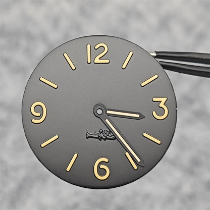 34.5mm Watch Dial with Watch Hands(Green Luminous) for ETA6497/ ST3600 Movement