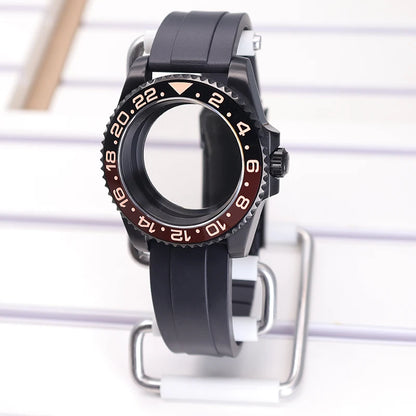 40mm Watch Case Sapphire For SUB NH35 NH36 NH34 GMT NH38 GMT Miyota 8215 Eta2824