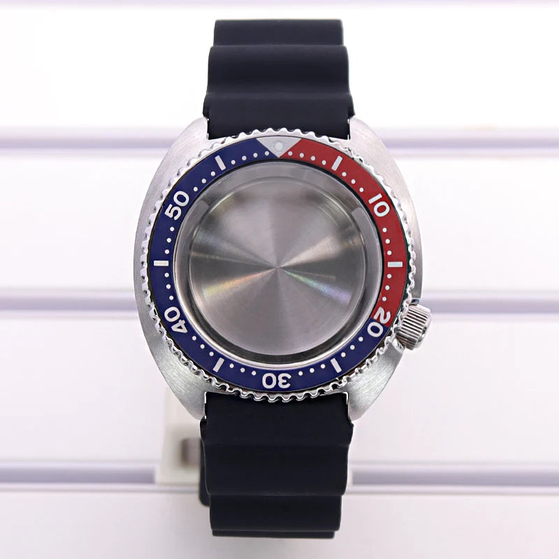 45mm Rubber Strap Sapphire Glass For NH35 NH36 NH34 NH38 4R36 fit 28.5mm Dial