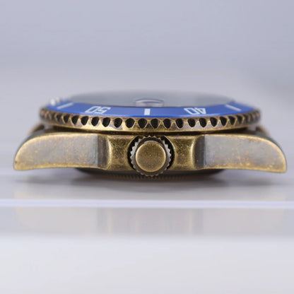 40mm Bronze SUB Watch Case Bezel For NH35/36 GMT NH34/38 4R36 Sapphire Crystal