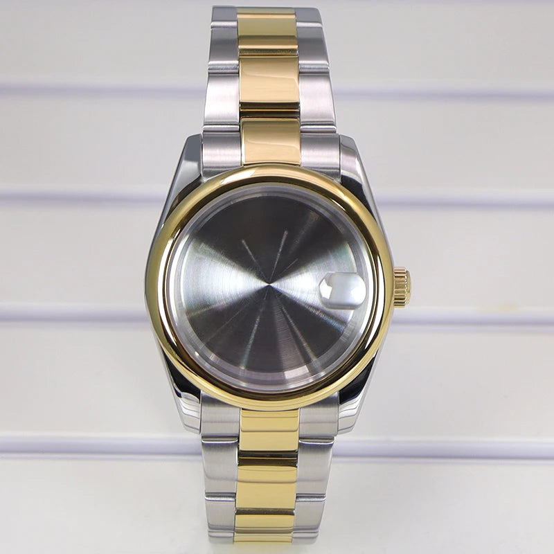 36/39mm Watch Case For NH35/36 NH38 NH70 Miyota 8215 Cases Sapphire Glass Oyster
