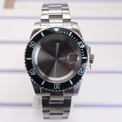 40mm Diver Watch Case Sapphire For NH34/35/36 4R36 8215 Eta 2824 C3 Bezel SUB