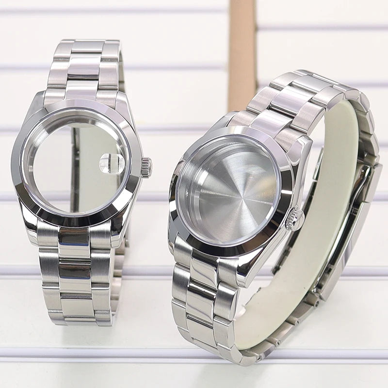 36/39mm Watch Cases and Strap Sapphire Glass For NH35 NH36 NH34 NH38 Miyota 8215