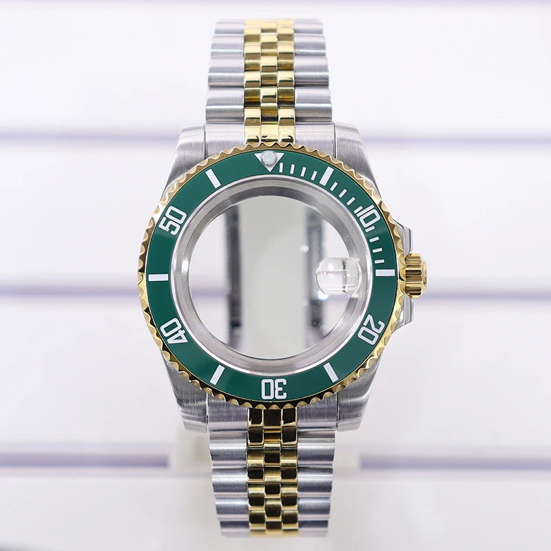 40mm Watch Case Sapphire Glass For Nh35 Nh34 Nh36 Nh72 2824 Miyota 8215 SUB GMT