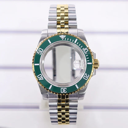 40mm Watch Case Sapphire Glass For Nh35 Nh34 Nh36 Nh72 2824 Miyota 8215 SUB GMT