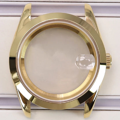 36/39mm Case Bevel Edge Bezel Sapphire For NH35 NH36 NH34 NH38 4R36 Miyota 8215