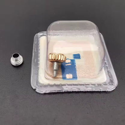 3D rose gold filled watch crown for 36mm Datejust 126231, precision Rolex replacement part.