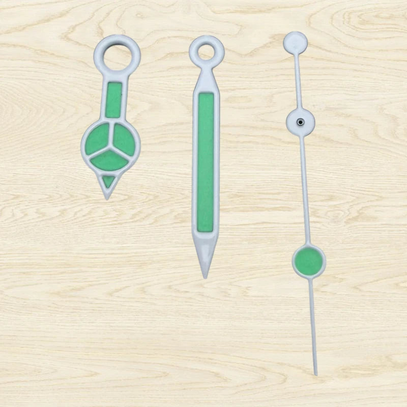 Modified Green Luminous ColorfulCusp Watch Hands for NH35/NH36/4R/7S Movement