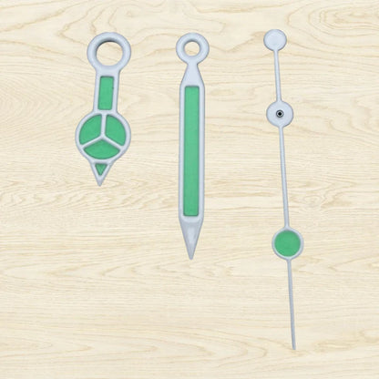 Modified Green Luminous ColorfulCusp Watch Hands for NH35/NH36/4R/7S Movement