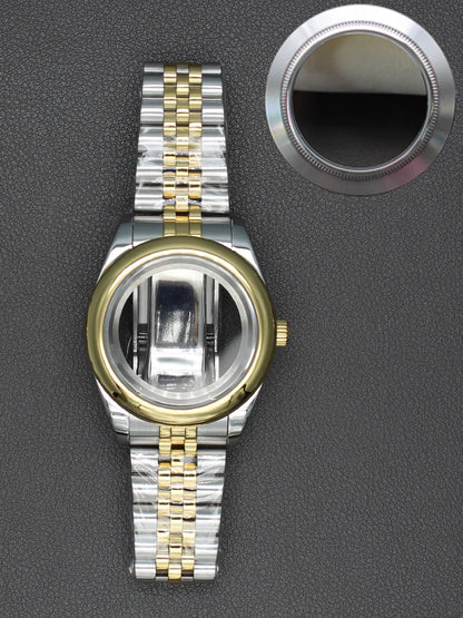 36/40mm Watch Case Sapphire Crystal For Nh35 NH36 Miyota 8215 28.5mm Dial Oyster