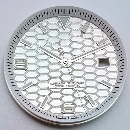 39.5mm Land-Dwellwe Steel Watch Case+Strap Sapphire Glass 33.8mm Dial Fit NH35