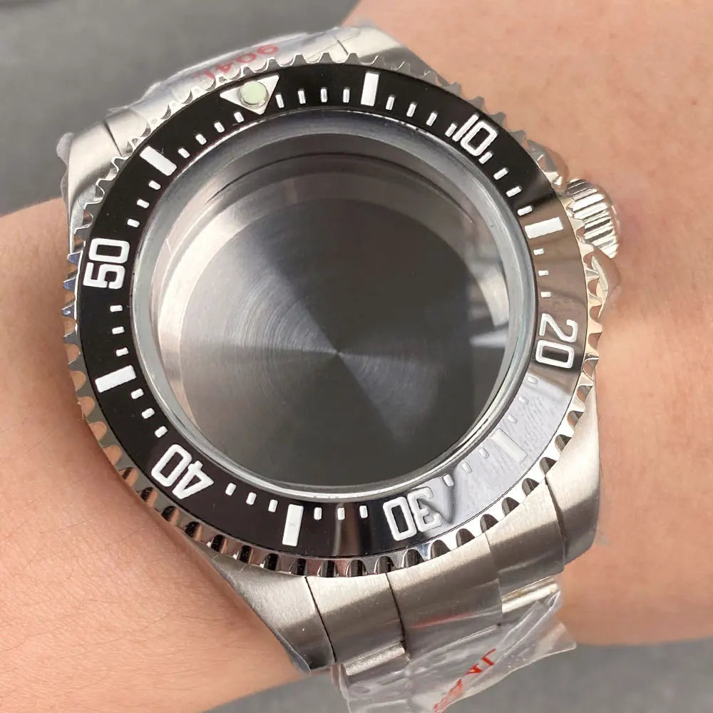 43mm Watch Case with Sapphire Fit DEEP Sea Homage for NH34/35/36 ETA 2824 2836