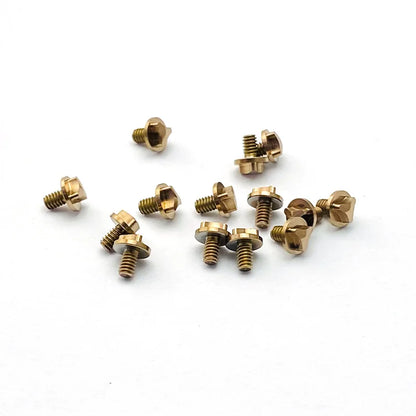 1. Titanium alloy nail grip screws for Microtech UTX-85/Ultratech folding knife handles, pack of 6.  