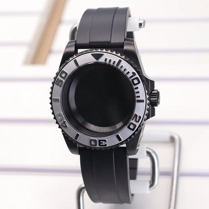 40mm SUB Diving Watch Case Strap For NH35 NH36 NH34 8215 Eta 2824 28.5mm Dial