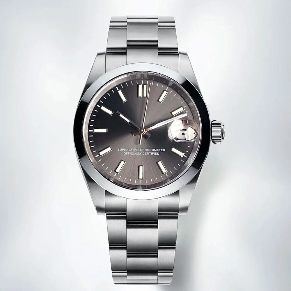 Watch Cases Set Classic Polished Bezel with Sapphire Glass For NH35 Movement