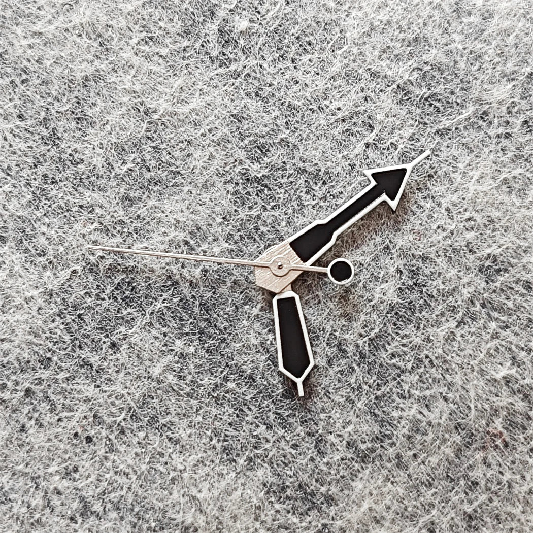 Modified Green Luminous Watch Hands White Edge Black Needle for NH35/NH36/4R/S7