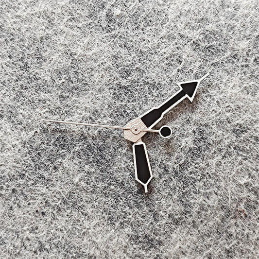 Modified Green Luminous Watch Hands White Edge Black Needle for NH35/NH36/4R/S7