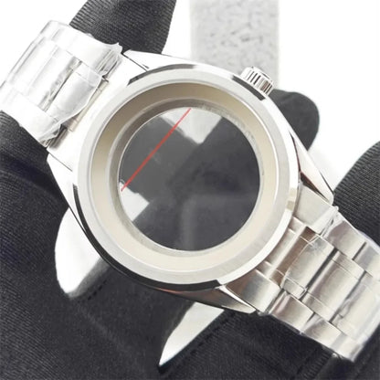 39.5mm SUB Stainless Watch Case Set with Sapphire Glass for NH35/NH36/4R35A