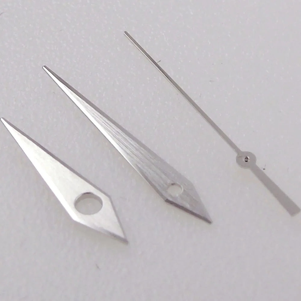 Silver Edge Watch Hand by GS, compatible with NH35 NH36 7s36 7s35 6r15 4r35 4r36, precision pointer for SKX models.