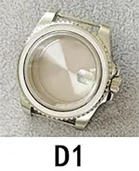 40mm SUB GMT Steel Watch Case for 2813/8215/2836/3804/8200 with Sapphire Glass