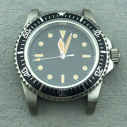 40mm Vintage 316L Steel Watch Case with Waterproof  For NH34/35 Nylon Strap