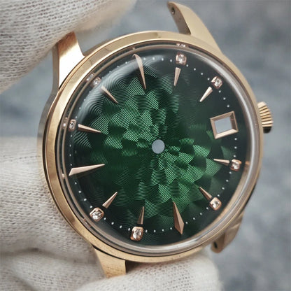 33mm Bubble Crystal Women's Cocktail Steel Watch Case for NH35/NH36/4R35A/4R36A