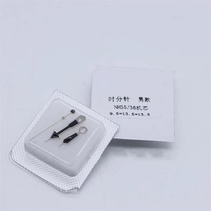 Watch Hands Set No Luminous Hour Minute Second Pointers for NH35A NH36 Movements